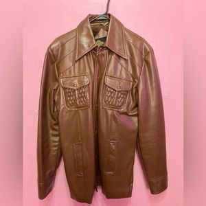 🧥 Vintage HiGear Mens Size M Vinyl Coat 🧥